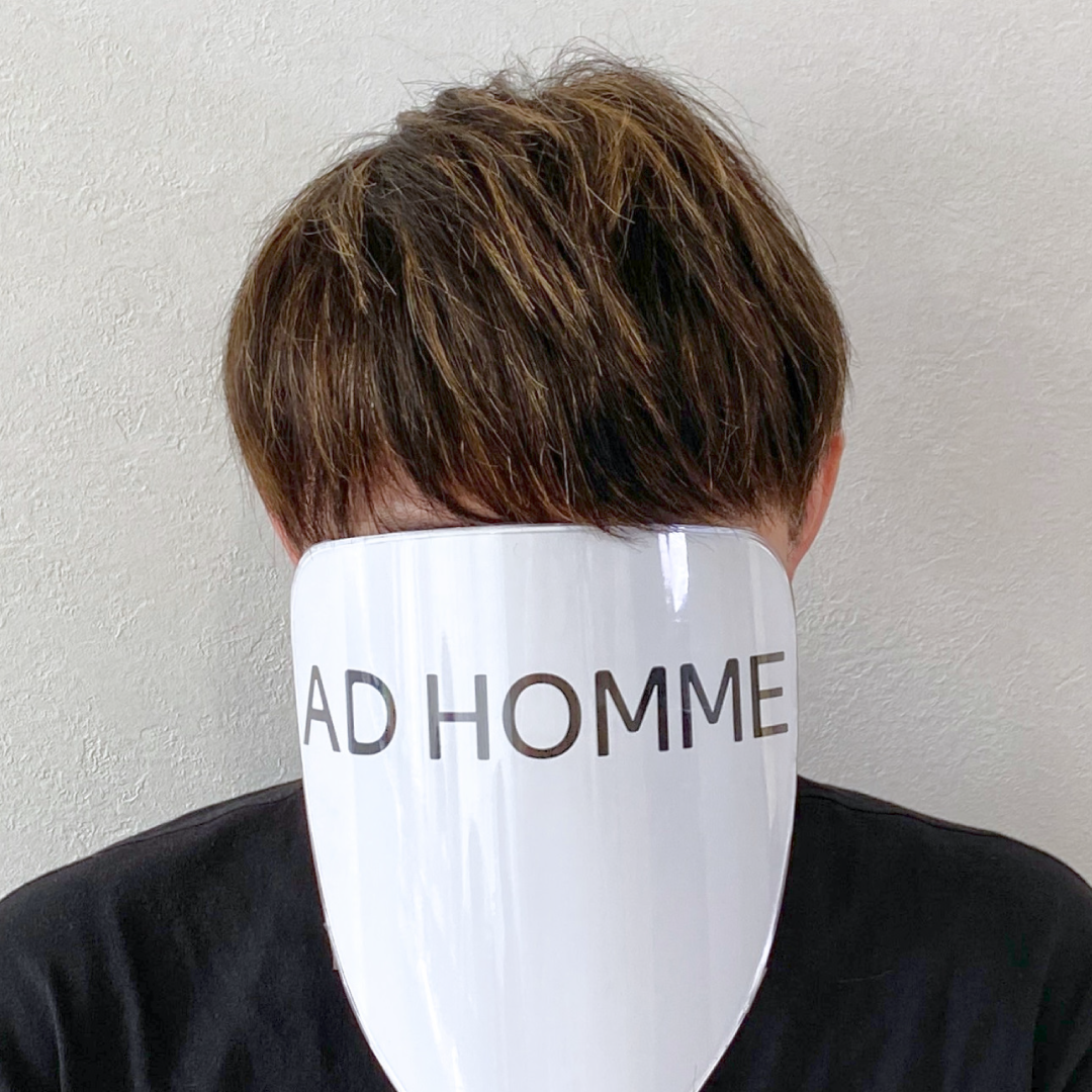 メンズウィッグ・かつら着用後写真【ハイライトマッシュ】