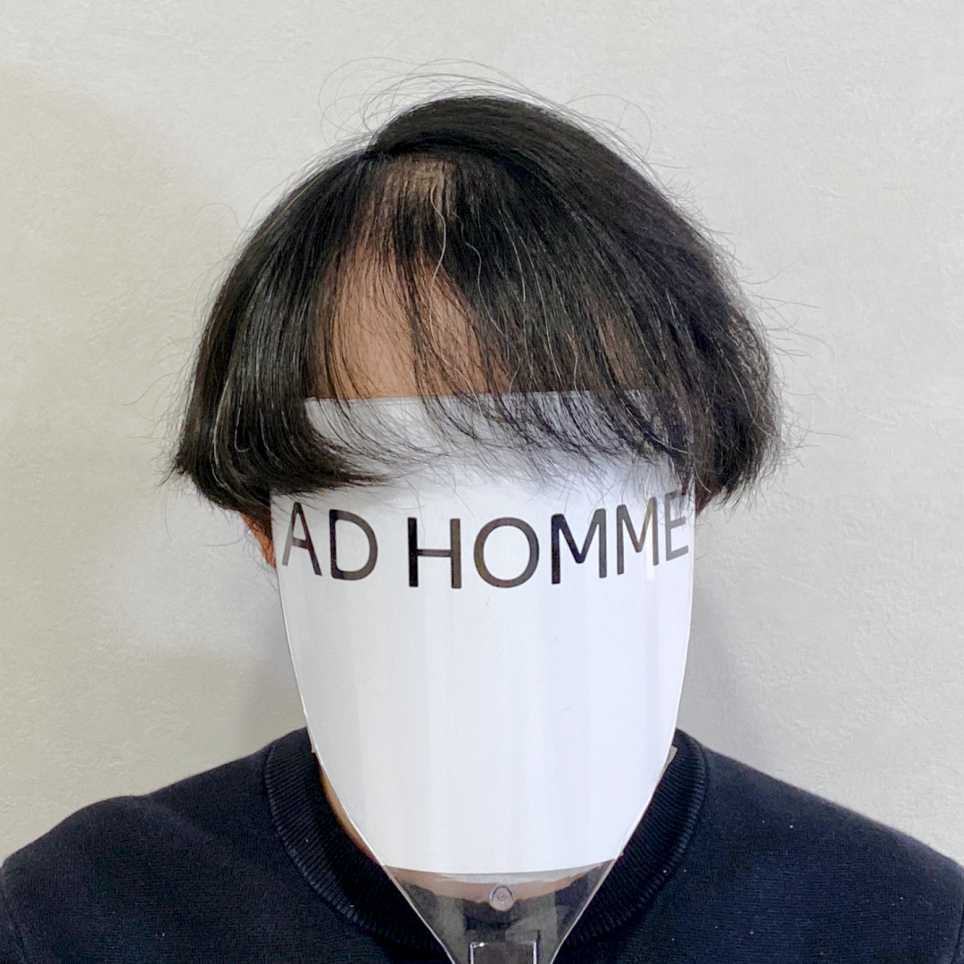 メンズウィッグ・かつら着用前写真【シンプルソフトマッシュ】