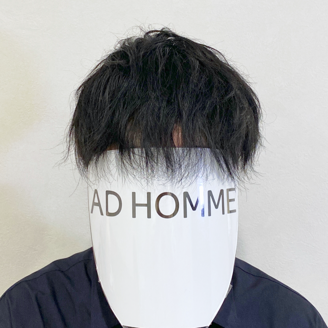 メンズウィッグ・かつら着用後写真【ゆるパーマショート】