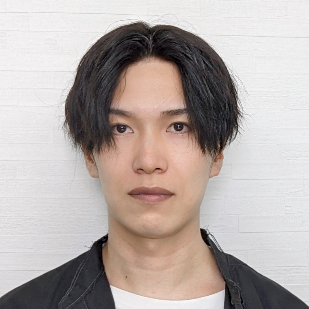 メンズウィッグ・男性用かつら「センターパート」正面