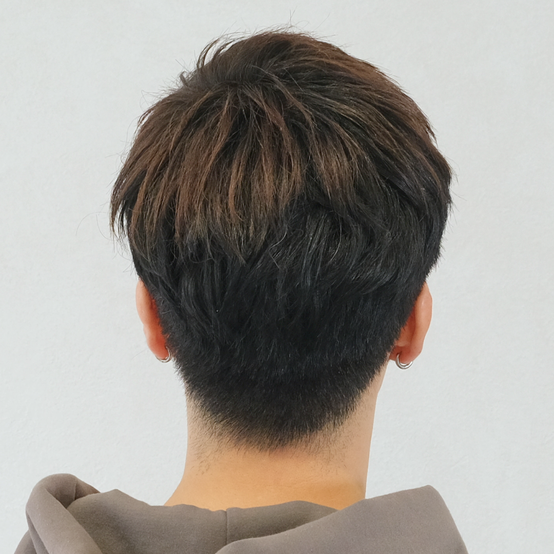 メンズウィッグ・男性用かつら「スポーティーショート」後ろ