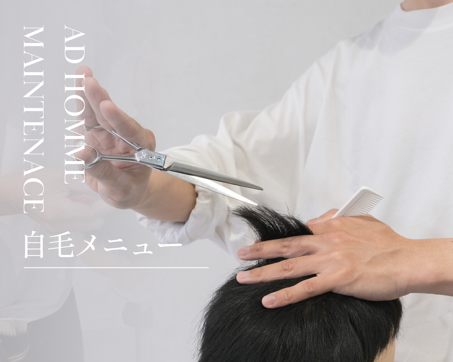 大阪のメンズウィッグ・男性用かつら専門店「AD HOMME」の自毛メニュー